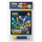 Aquabook Livro Caneta Pintar Colorindo com Agua Infantil Brincar Sonic