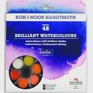Aquarela em Pastilha C/48 Cores Brilhantes Koh-i-noor 174506-48