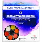 Aquarela Em Pastilha C/48 Cores Brilhantes Koh-I-Noor 174506-48