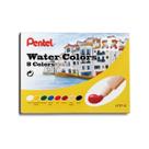 Aquarela Pentel Em Tubo - 6ml Plástico Estojo Com 8 Cores