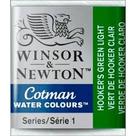 Aquarela Winsor &amp Newton Cotman Pastilha 314 Hookers Green Light 0301314