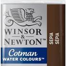 Aquarela Winsor &amp Newton Cotman Pastilha 609 Sepia 0301609