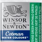 Aquarela Winsor & Newton Cotman Pastilha 329 Intense Green (Phthalo Green)