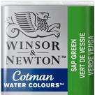 Aquarela Winsor & Newton Cotman Pastilha 599 Sap Green