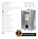 Aquecedor a Gás Digital REU-E211 FEH (E21) 21 litros GN COR PRATA