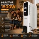 Aquecedor A Óleo Agrantt 1500W 3 Níveis 7 Pinos Elétrico Portátil Silencioso Quarto Sala Escritório