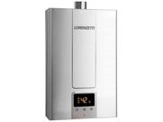 Aquecedor De Água A Gás Lorenzetti 15 Litros LZ 1600DEI Inox Bivolt Digital Selecione GLP ou GN