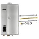 Aquecedor De Água a Gás Rinnai E33 FEH 33 Litros Prata Gás GLP + Kit Ligação de 40cm