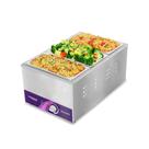 Aquecedor de alimentos TOPKITCH 18L Commercial com 3 panelas e tanque de água
