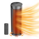 Aquecedor de ambiente portátil QOWETU 1500W com oscilação remota de 70