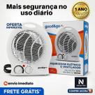Aquecedor de Ar Eletrico Portatil TermoVentilador Compacto Pontente 1500W Proteção 127v Ventilador 6 niveis tempertatura 3 niveis velocidade pratico