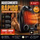 Aquecedor De Ar Philco 1500w PAQ1100 Quente Frio 3 Níveis Portátil Para Banheiro Quarto Sala Escritorio Portatil