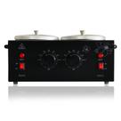 Aquecedor de cera FHATSJ Black Double Pots Professional 1,2 L Aquecedor de cera FHATSJ Black Double Pots Professional 1,2 L