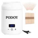 Aquecedor de cera Podoy Mini Switchable Display 100 bastões de cera