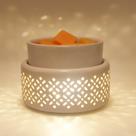 Aquecedor de fusão de cera VICTORIA AROMA Ceramic LED Night Light White Aquecedor de fusão de cera VICTORIA AROMA Ceramic LED Night Light White