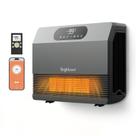 Aquecedor de Parede Brightown 1500W Inteligente com Controle Remoto Alexa Cinza