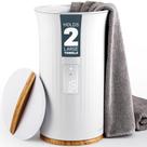Aquecedor de toalhas LiveFine Bucket Style Luxury com LED 40x70cm