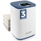 Aquecedor de Toalhas SereneLife Square para Banheiro - Capacidade para 3 Toalhas Grandes