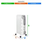 Aquecedor Eletrico a Oleo Confort Heat 1500w Eaq01o 127v - Eos