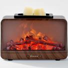 Aquecedor elétrico de fusão de cera MelliVs Dynamic Flame Wood Grain