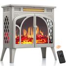 Aquecedor elétrico de lareira R.W.FLAME 64cm Remote Beige