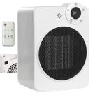 Aquecedor Eletrico Display Digital Controle Angulo 70 Graus Temperatura Ajustavel Portatil Quarto Sala Ambiente Interno