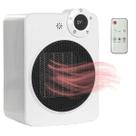 Aquecedor Eletrico Portatil Display Digital Controle Temperatura Ajustavel Angulo 70 Graus Ambiente Interno Quarto Sala