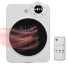Aquecedor Eletrico Portatil Temperatura Ajustavel Display Digital Controle Angulo 70 Graus Potente Seguro Ar Quente