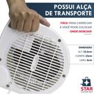 Aquecedor Elétrico Portátil Ventilador 4 Estágios 110v ou 220v Com Alça Potente 1500w