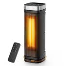 Aquecedor Elétrico POWSAF 17" 1500W Cerâmico com Controle Remoto e Timer