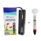 Aquecedor Para agua Aquário 10W Vigoar + Termometro De Vidro