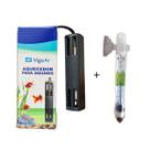 Aquecedor Para Peixe Betta 1W Vigoar + Termometro De Vidro