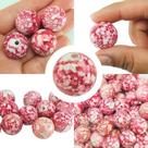 Aqui até 15 peças de miçangas 20mm p/ colar pulseira bijuteria brinco e artesanato
