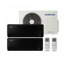 Ar Condicionado 18000 BTUs Inverter Samsung Windfree Multi Split Quente e Frio R410a 220v (Hiwall Black 12000 + 12000)