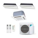 Ar-Condicionado Multi Split Inverter Daikin 24.000 (2x Evap Cassete 1 Via 9.000 + 1x Evap Cassete 4 Vias 18.000) Quente/Frio 220V
