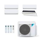 Ar-Condicionado Multi Split Inverter Daikin 34.000 (2x Evap HW 9.000 + 1x Evap HW 12.000 + 1x Evap Cassete 1 Via 18.000) Quente/Frio 220V