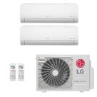 Ar-Condicionado Multi Split Inverter LG 18.000 (1x Evap HW 7.000 + 1x Evap HW 9.000) Quente/Frio 220V