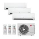 Ar Condicionado Multi Split Inverter LG 24.000 Btus (3 x Hi Wall 9.000) Quente e Frio 220V R-32