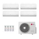 Ar-Condicionado Multi Split Inverter LG 30.000 2x Evap HW 7.000 + 2x Evap HW 12.000 Só Frio 220V