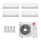 Ar-Condicionado Multi Split Inverter LG 48.000 (2x Evap HW 9.000 + 1x Evap HW 12.000 + 1x Evap HW 18.000) Quente/Frio 220V