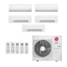 Ar-Condicionado Multi Split Inverter LG 48.000 (2x Evap HW 9.000 + 3x Evap Cassete 1 Via 18.000) Quente/Frio 220V Ar-Condicionado Multi Split Inverter LG 48.000 (2x Evap HW 9.000 + 3x Evap Cassete 1 Via 18.000) Quente/Frio 220V