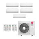 Ar-Condicionado Multi Split Inverter LG 48.000 (3x Evap HW 9.000 + 1x Evap HW 12.000 + 1x Evap HW 24.000) Quente/Frio 220V