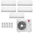 Ar-Condicionado Multi Split Inverter LG 48.000 (4x Evap HW 12.000 + 1x Evap HW 24.000) Quente/Frio 220V