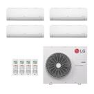 Ar-Condicionado Multi Split Inverter LG 52.000 (3x Evap HW 9.000 + 1x Evap HW 24.000) Só Frio 220V