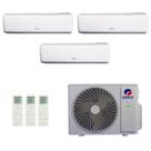 Ar-Condicionado Multi Split Inverter R-32 Gree 24.000 (3x Evap HW 12.000) Quente/Frio 220V