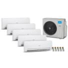 Ar Condicionado Multisplit HW Inverter 42.000 Btu (5x Evap 9.000) Quente Frio 220v 42AGMSB09M5