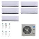 Ar Condicionado VRF/Multi Split Inverter Midea Atom 48.000 BTUs (1x 12000 HW + 4x 9000 HW ) Quente Frio - 220V