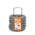 Arame Farpado Rodeio Belgo 100 Metros Zincado 1,60mm Para Cerca 350kgf