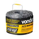 Arame farpado zincado vonder rolo 500 metros 350kgf