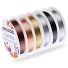 Arame para joias PAXCOO 24 gauge de cobre, 6 cores, 10 m